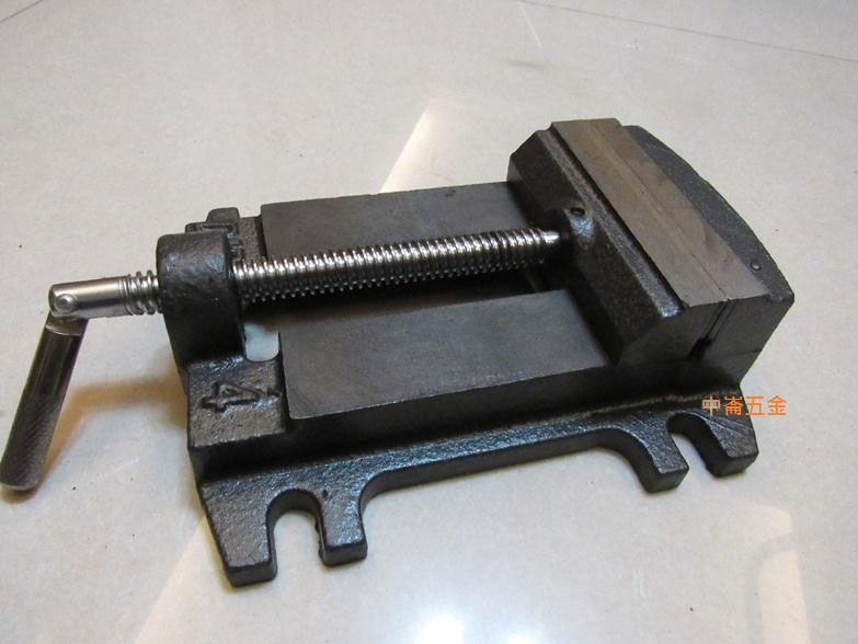 ＊中崙五金【附發票】4" 平面款鑽床萬力 桌上型萬力 4吋虎鉗 桌上夾具.固定鉗.固定夾