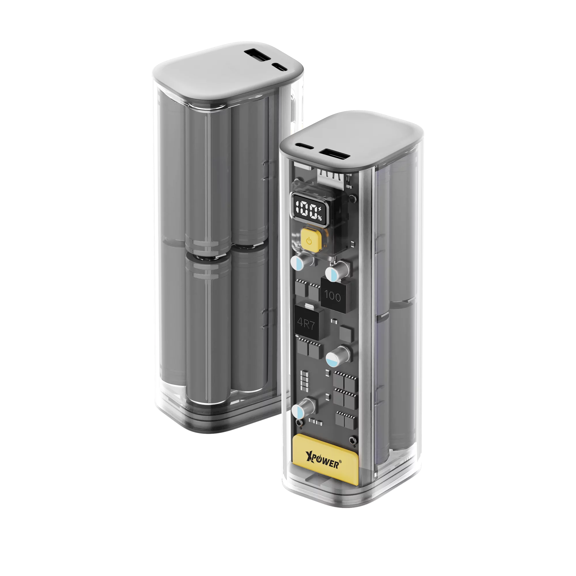 XPower PD24A 100W 24,000mAh透明PD外置充電器