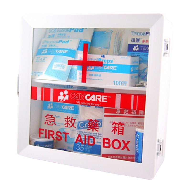 加護 安全藥箱 十字藥箱 連藥品 急救箱  (50-100人使用)