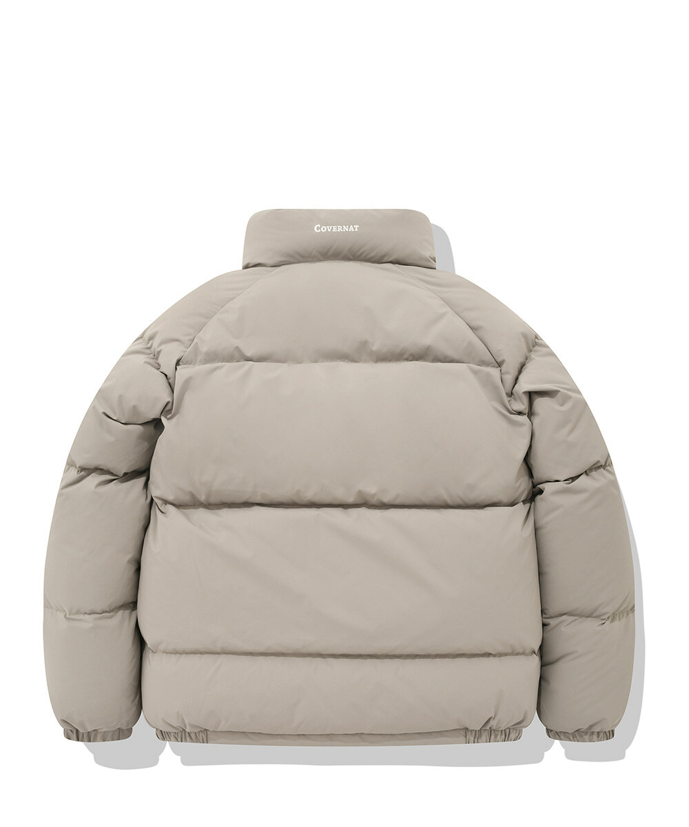 COVERNAT RDS Preppy 羽絨外套 短款 米色