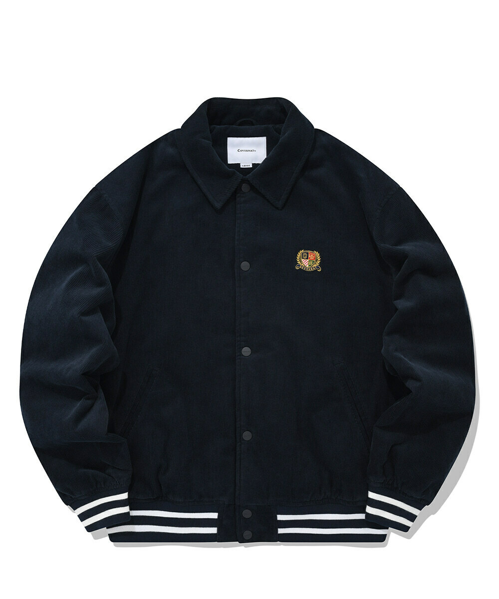 COVERNAT 學院風 夾克外套 海軍藍