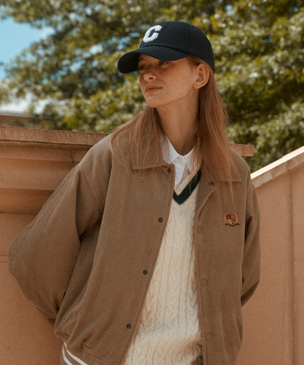 COVERNAT 學院風 夾克外套 米色