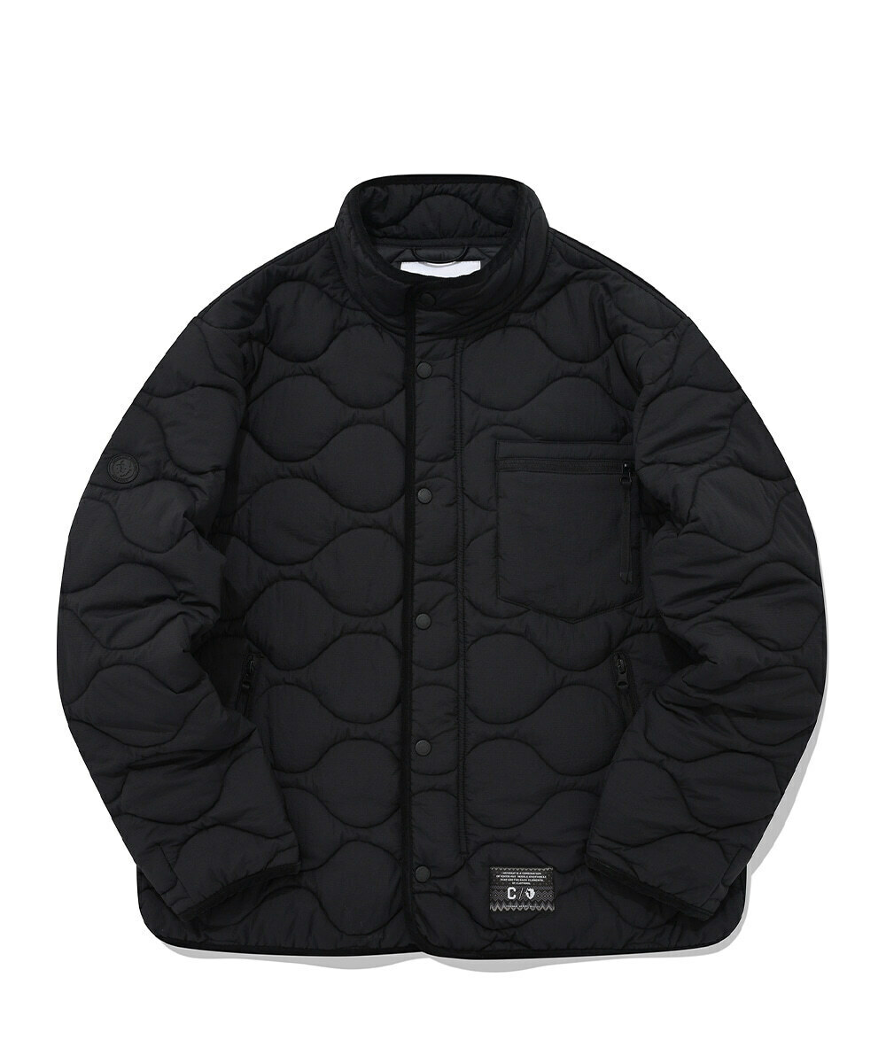 COVERNAT X BLACK YAK 絎縫拉鍊夾克 黑色