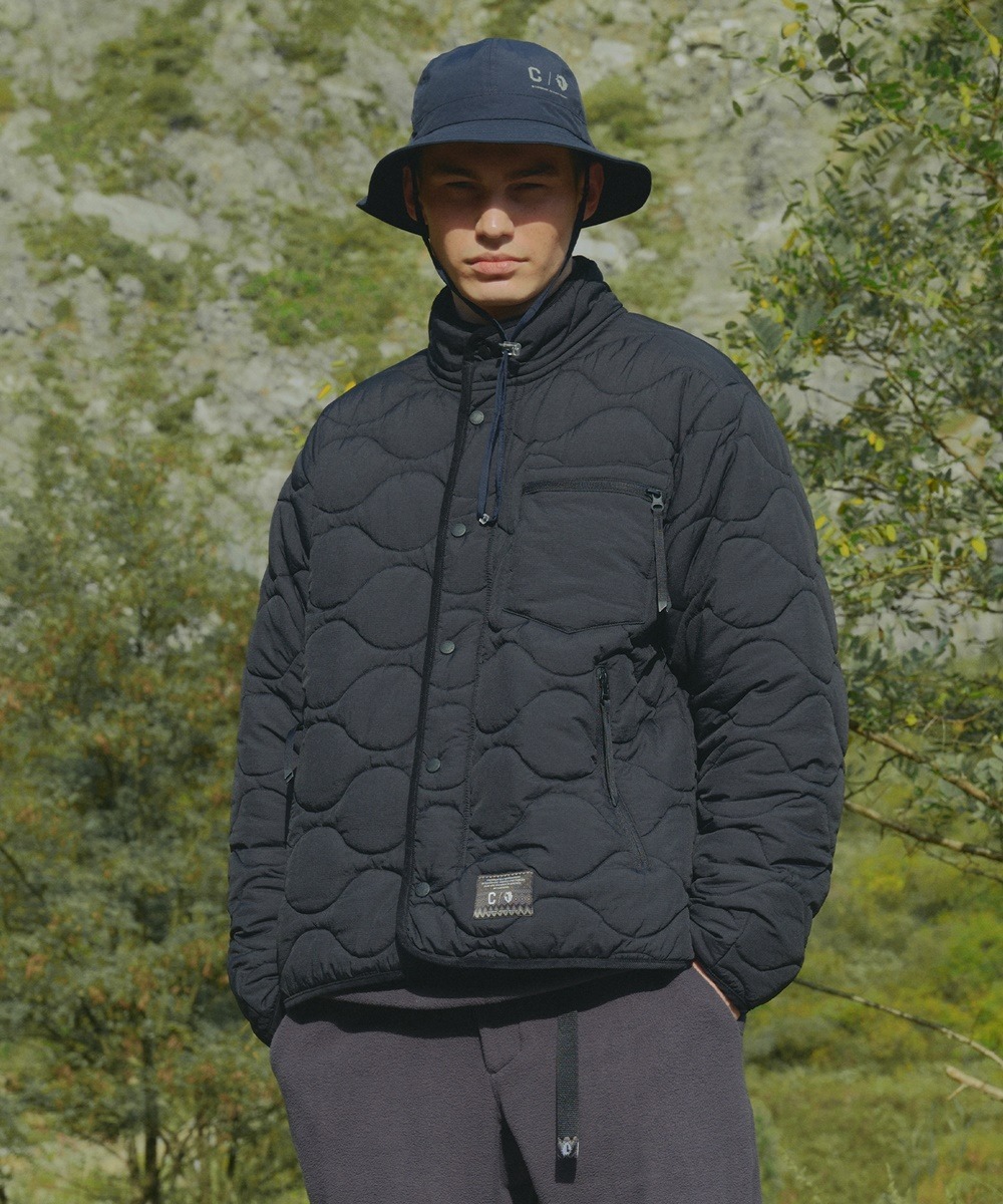 COVERNAT X BLACK YAK 絎縫拉鍊夾克 黑色