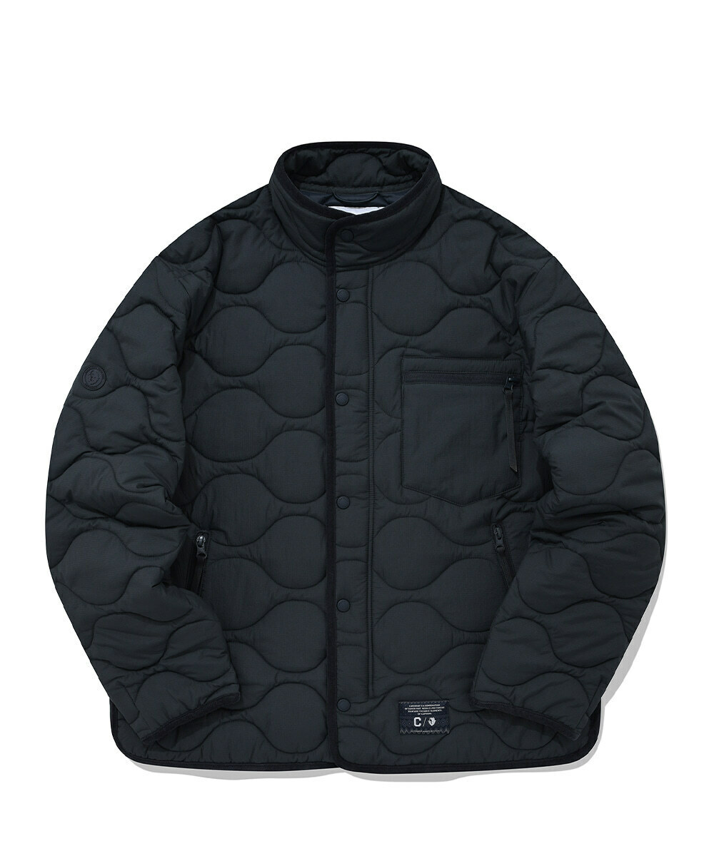 COVERNAT X BLACK YAK 絎縫拉鍊夾克 深藍色