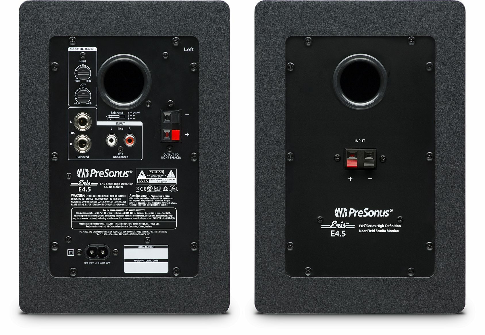 PreSonus Eris E4.5 超值主動式監聽喇叭 (一對)