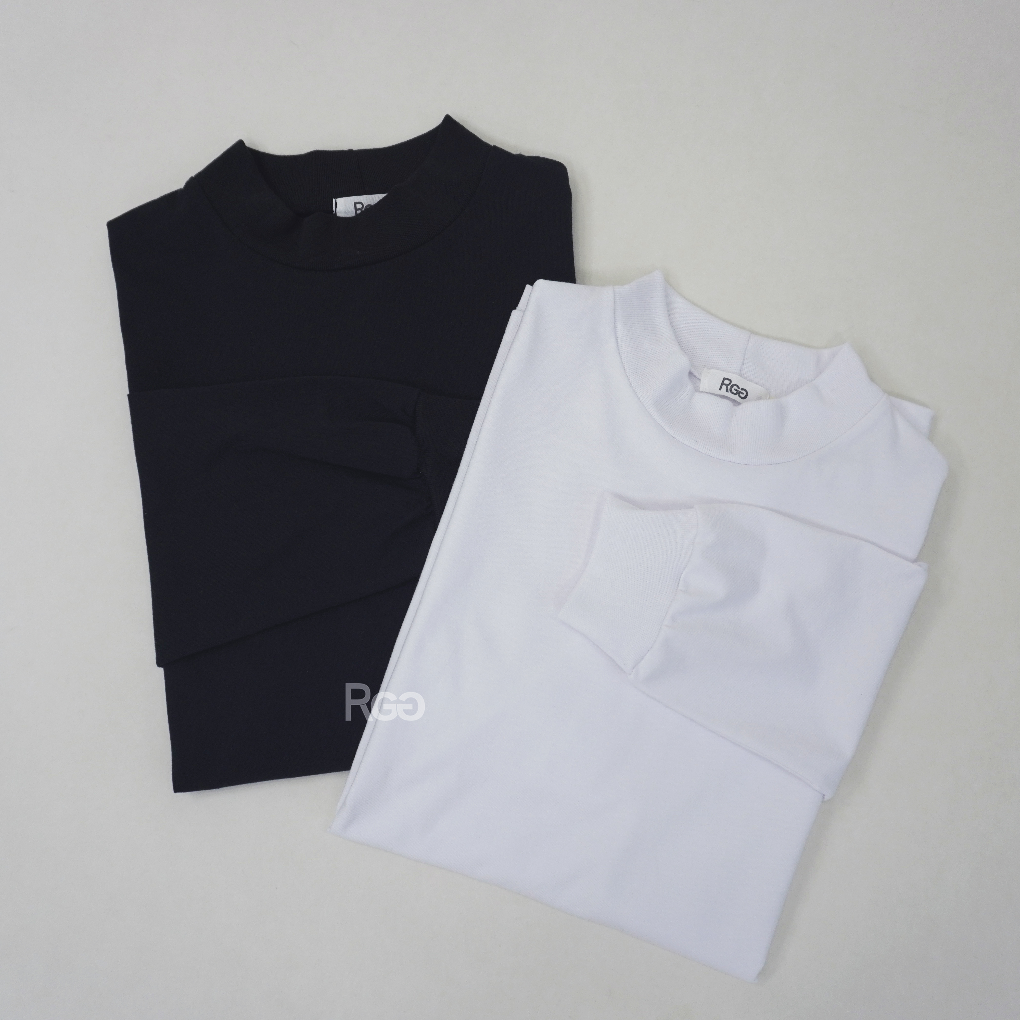 訂製款 台灣製 16支純棉 7.3 OZ 重磅半高領側開衩長T