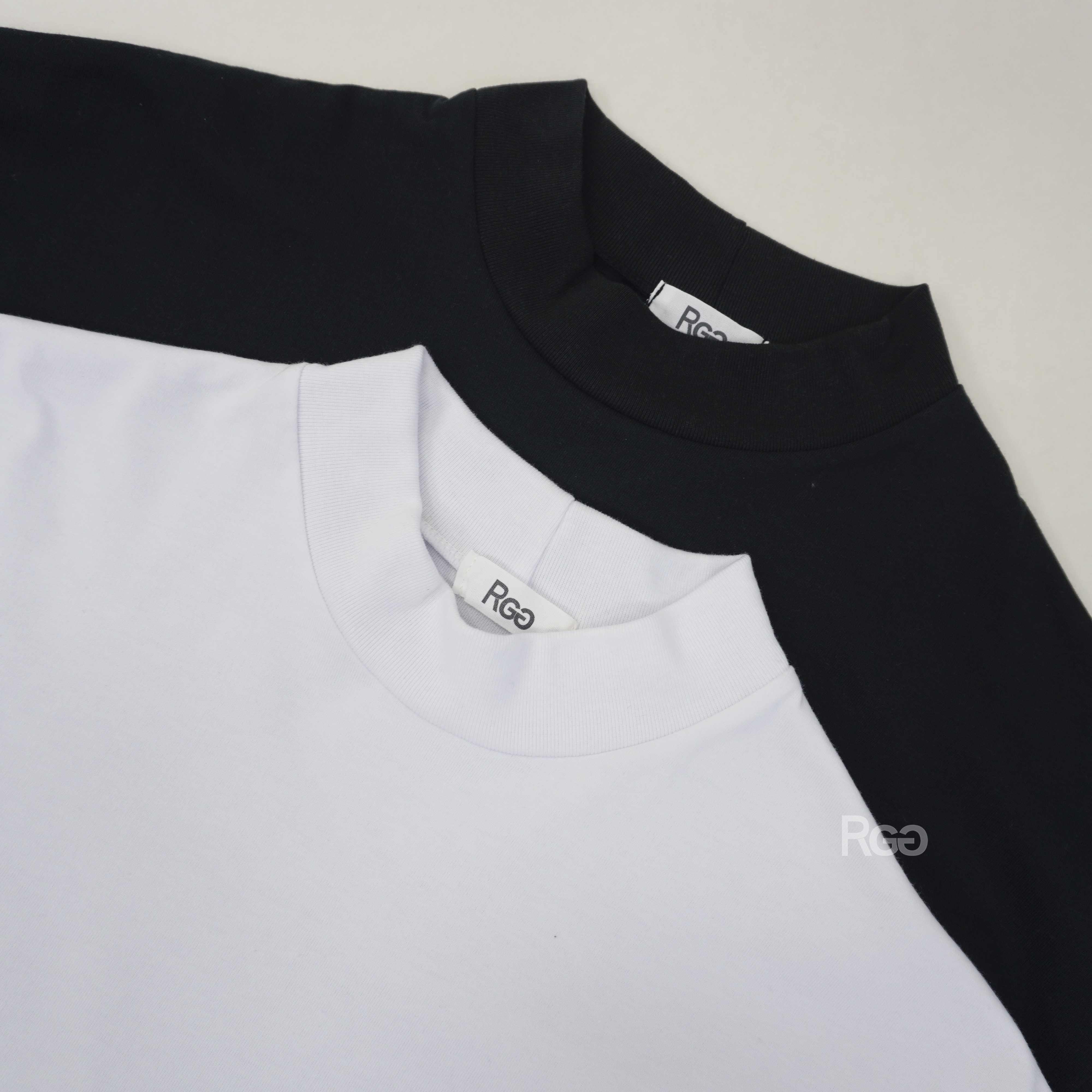 訂製款 台灣製 16支純棉 7.3 OZ 重磅半高領側開衩長T