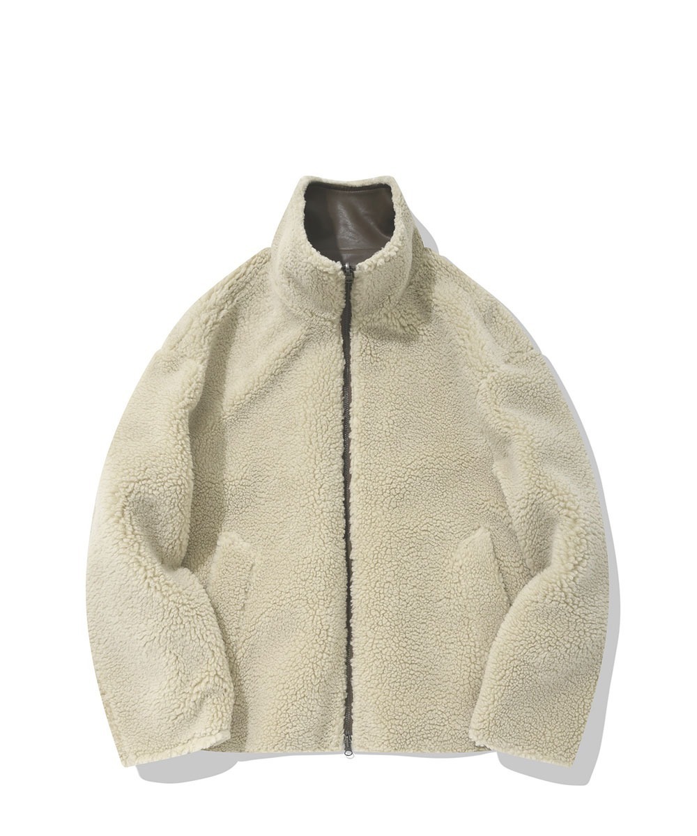 COVERNAT 雙面羊皮夾克 象牙色