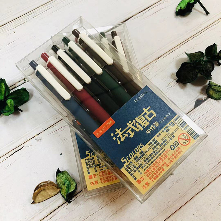 【PENROTE筆樂】法式復古中性筆 0.5mm（單入/5色套組）