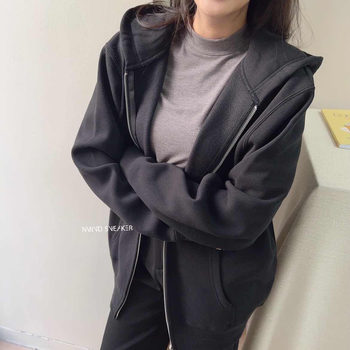 United Athle UA 連帽拉鍊外套 黑色(3562001-002)