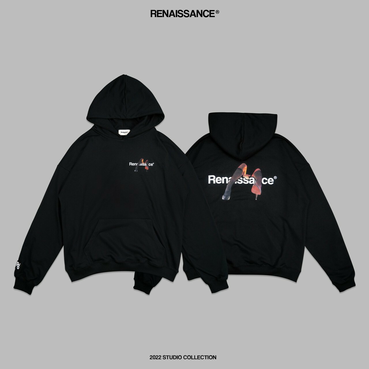 RENAISSANCE 高跟鞋Logo  “ HIGH HEEL LOGO HOODIE ”  高跟鞋Logo帽T