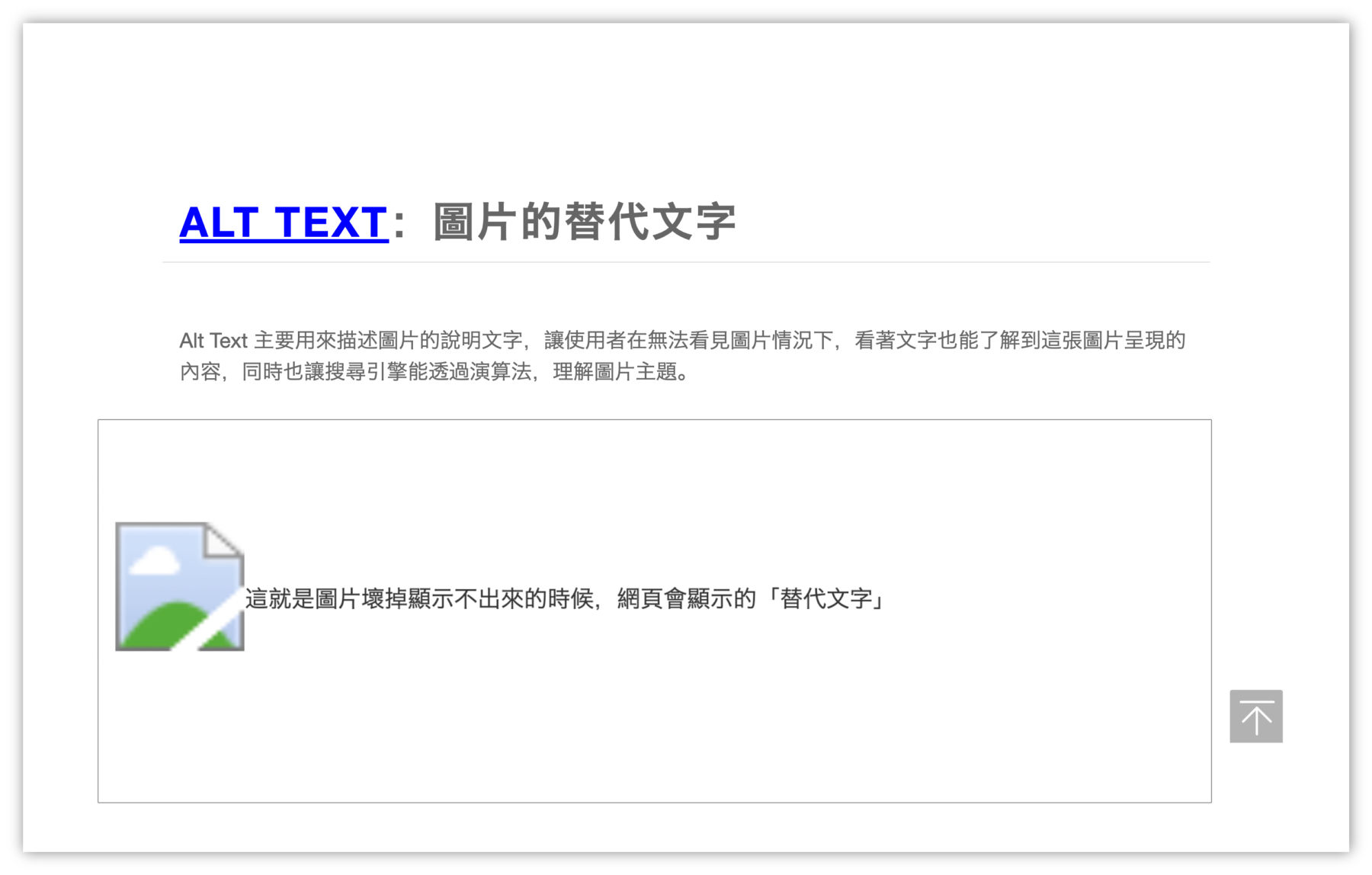 圖片的替代文字