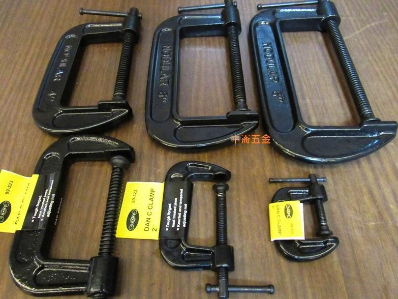 ＊中崙五金【附發票】DAB 高品質 加厚型 5" C型夾 C型萬力夾 C型固定夾 鑄造