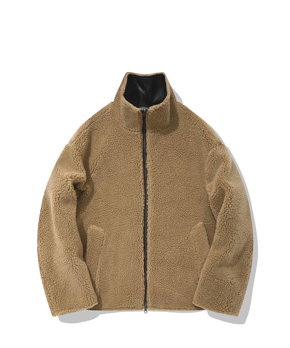 COVERNAT 雙面羊皮夾克 外套 黑色