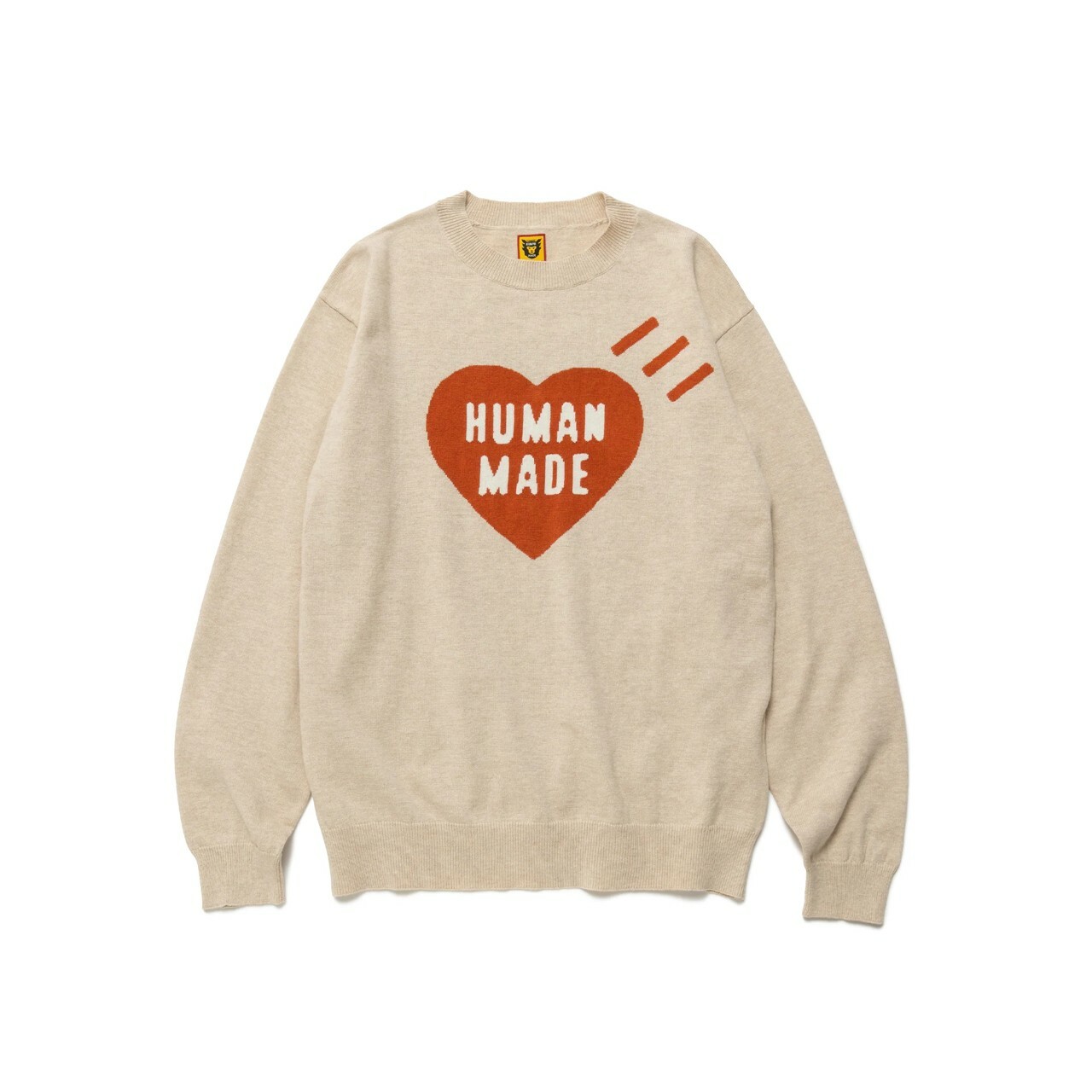 HUMAN MADE HEART L/S KNIT SWEATER - HM24CS032