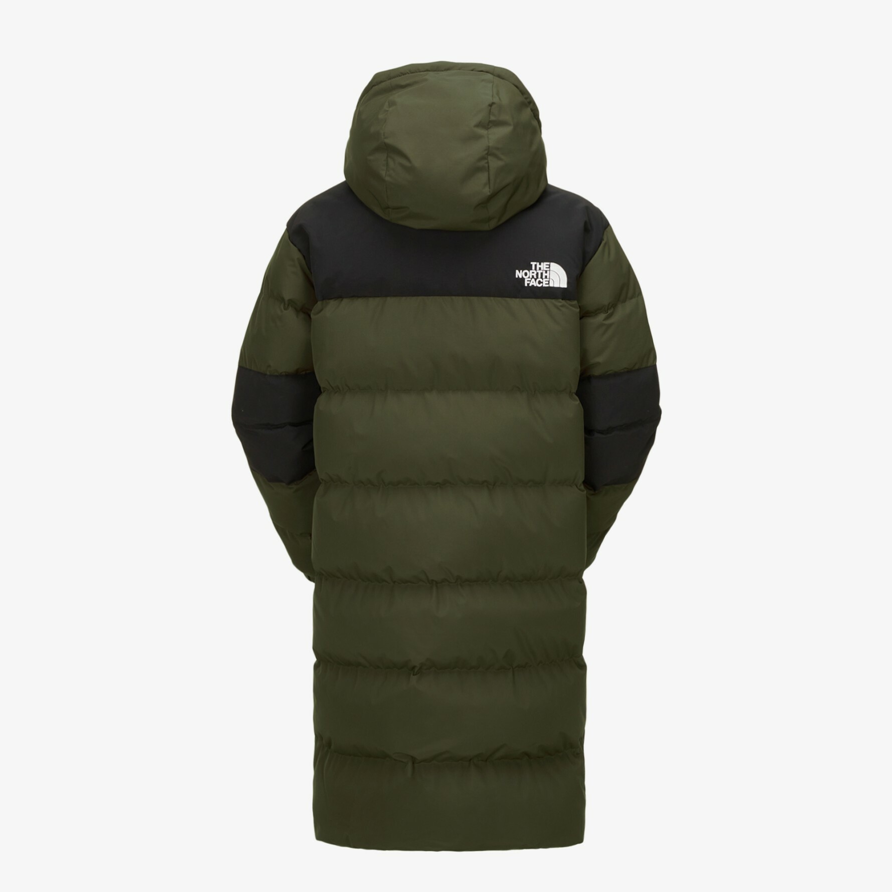 THE NORTH FACE 白標 AK DOWN COAT 長版 連帽 羽絨外套 軍綠  NC1DN52K