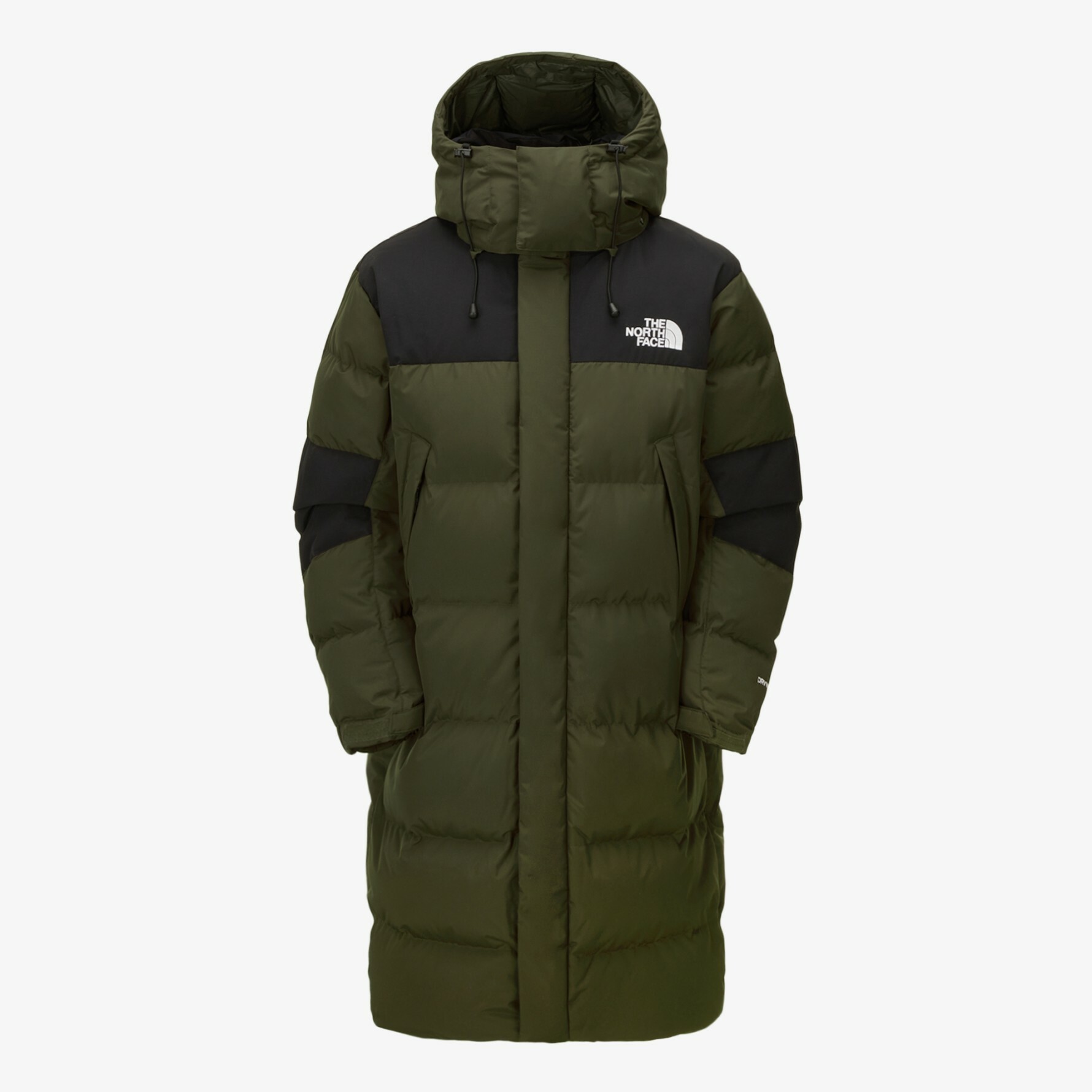 THE NORTH FACE 白標 AK DOWN COAT 長版 連帽 羽絨外套 軍綠  NC1DN52K