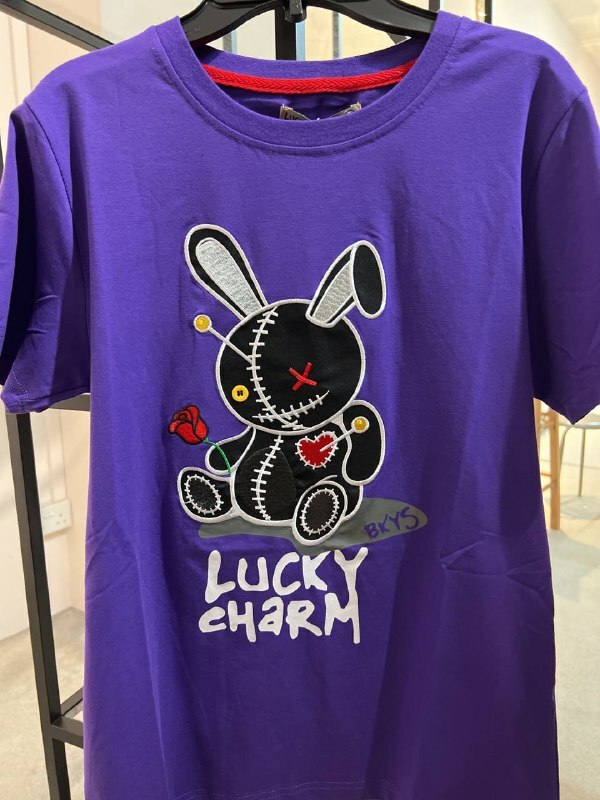 [S] LUCKY CHARM BKYS TSHIRT,PURPLE, T934B-PURPLE (SLCM20)