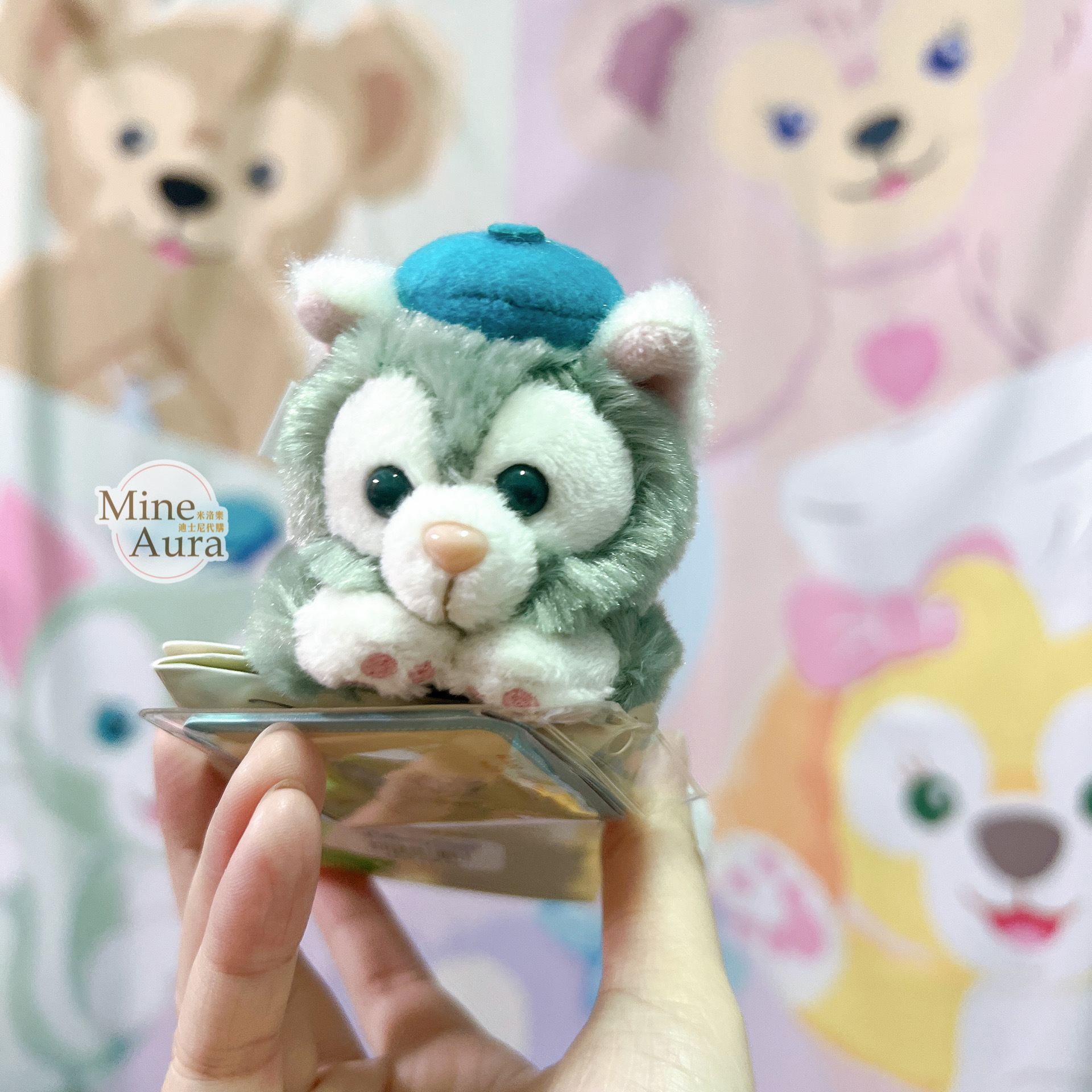 (現貨) 傑拉托尼 畫家貓 Gelatoni 磁鐵 趴趴 趴姿 絨毛 娃娃 公仔 -香港迪士尼樂園