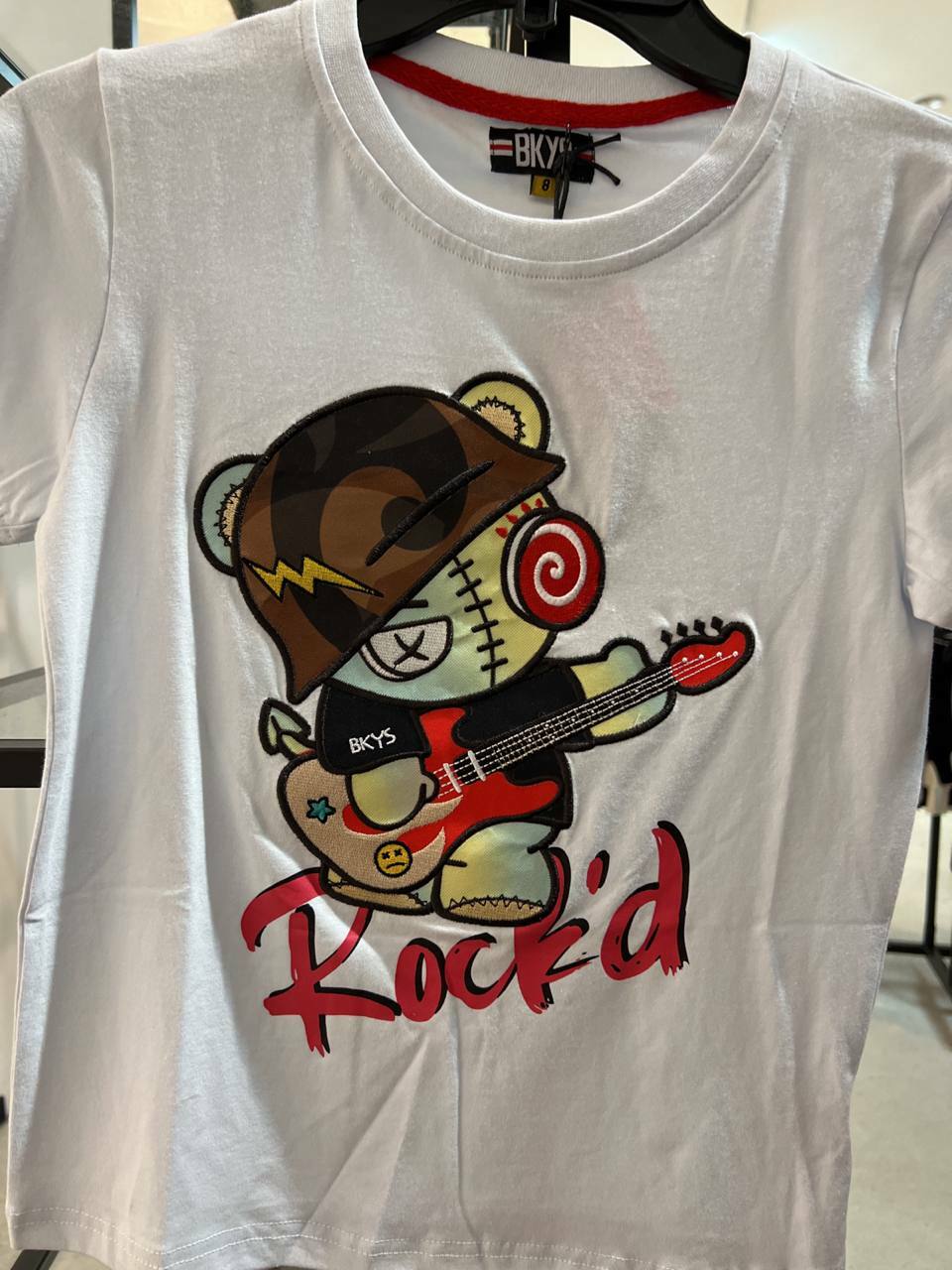 [S] LUCKY CHARM ROCKD TEE,WHITE, T379B-WHITE (SLCM26)
