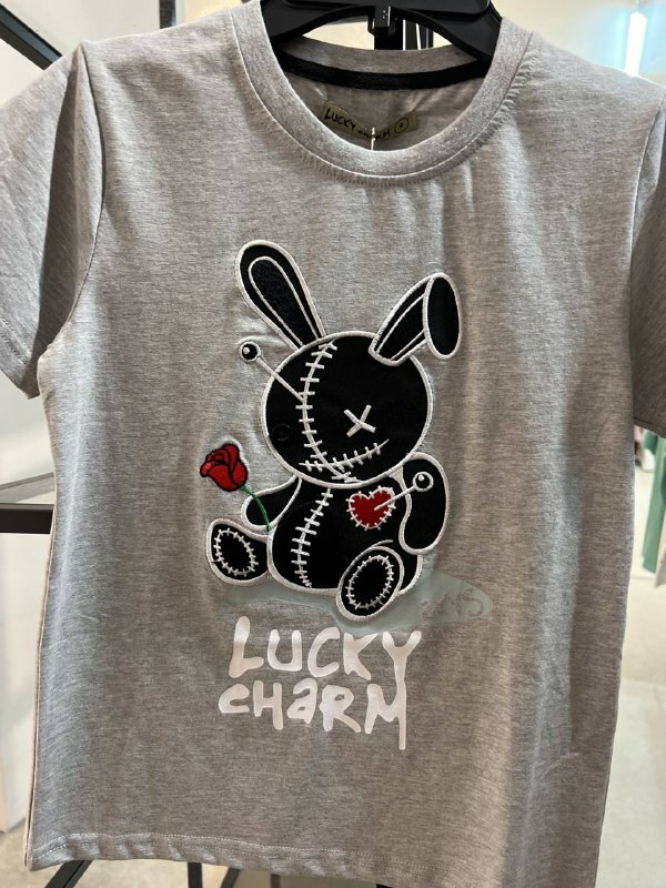 [S] LUCKY CHARM BKYS TSHIRT,H.GREY, T934B-H.GREY [FINAL SALE] (SLCM30)