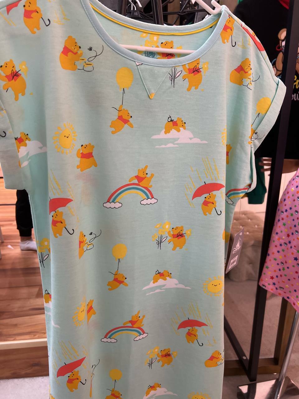 [S] DISNEY POOH BEAR TURQOISE DRESS, 449014053617, FINAL SALE (SY28)