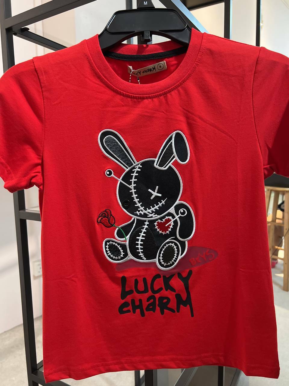 [S] LUCKY CHARM BKYS TSHIRT,RED, T934B-RED (SLCM31)