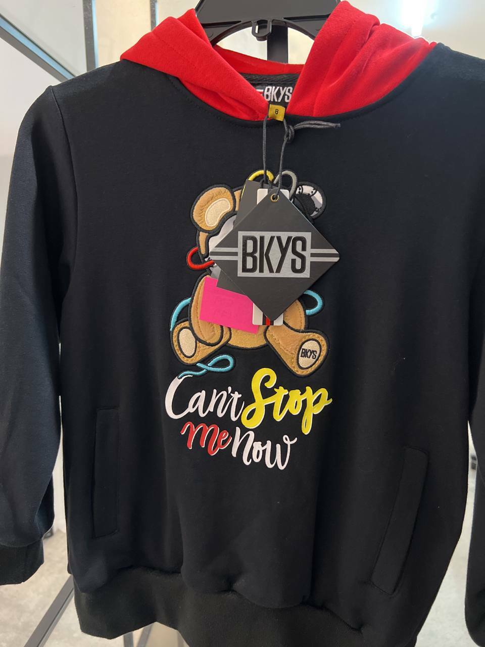 [S] LUCKY CHARM CAN'T STOP ME NOW HOODIE,BLACK, H276B-BLACK [FINAL SALE] (SLCM32)