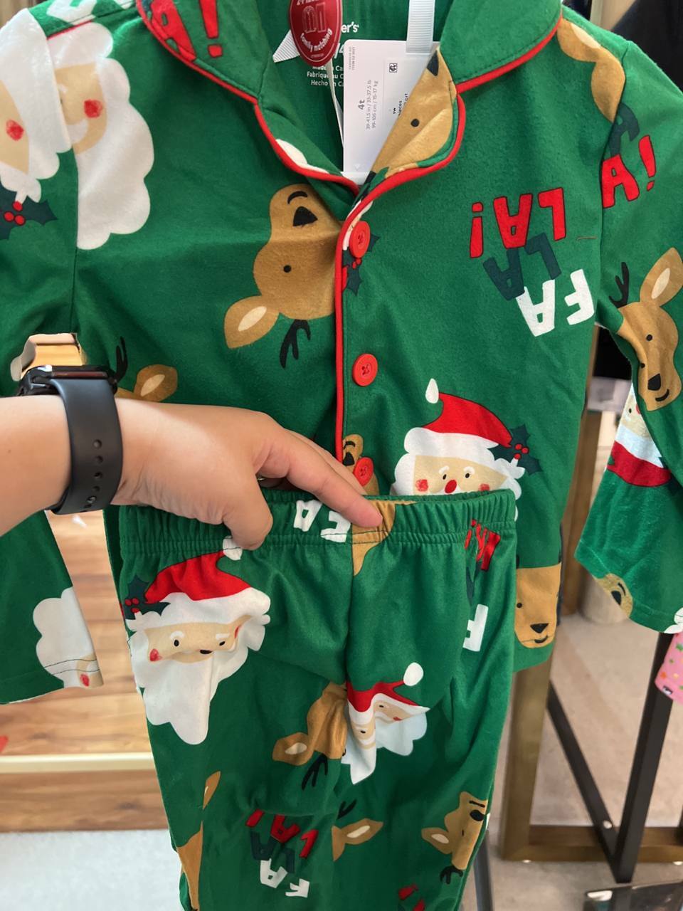 [S] DISNEY Carters BOYS CHRISTMAS PJ,GREEN, 3M126310-PRT, FINAL SALE (SY30)