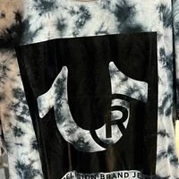 [S] TRUE RELIGION TIE DYE CRINKLE FOIL GRAPHIC TEE,NIGHTSKYTIEDYE, 105594-NIGHTSKYTIEDYE (STR99)