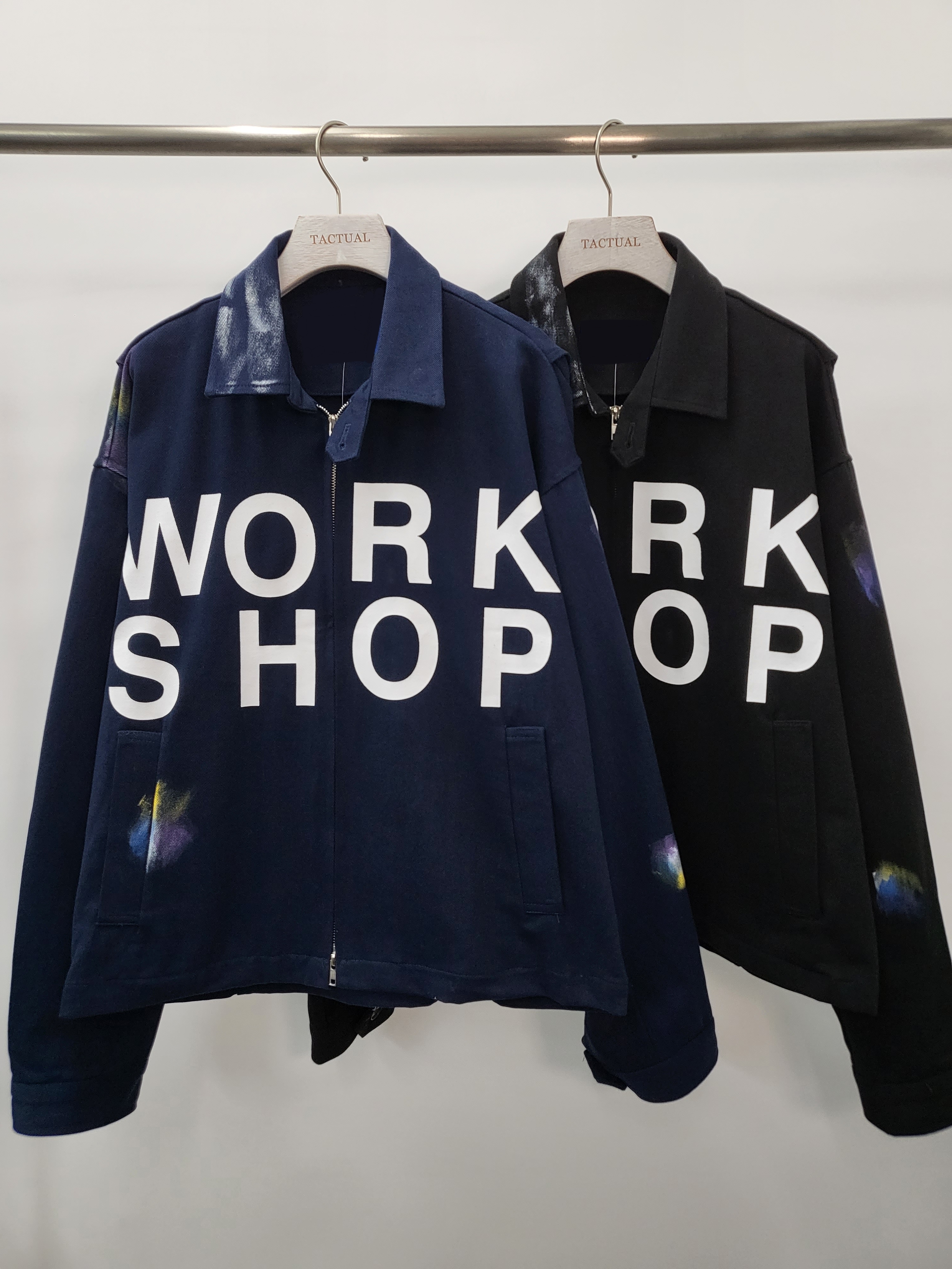WORK SHOP字拉鍊外套 JK2086