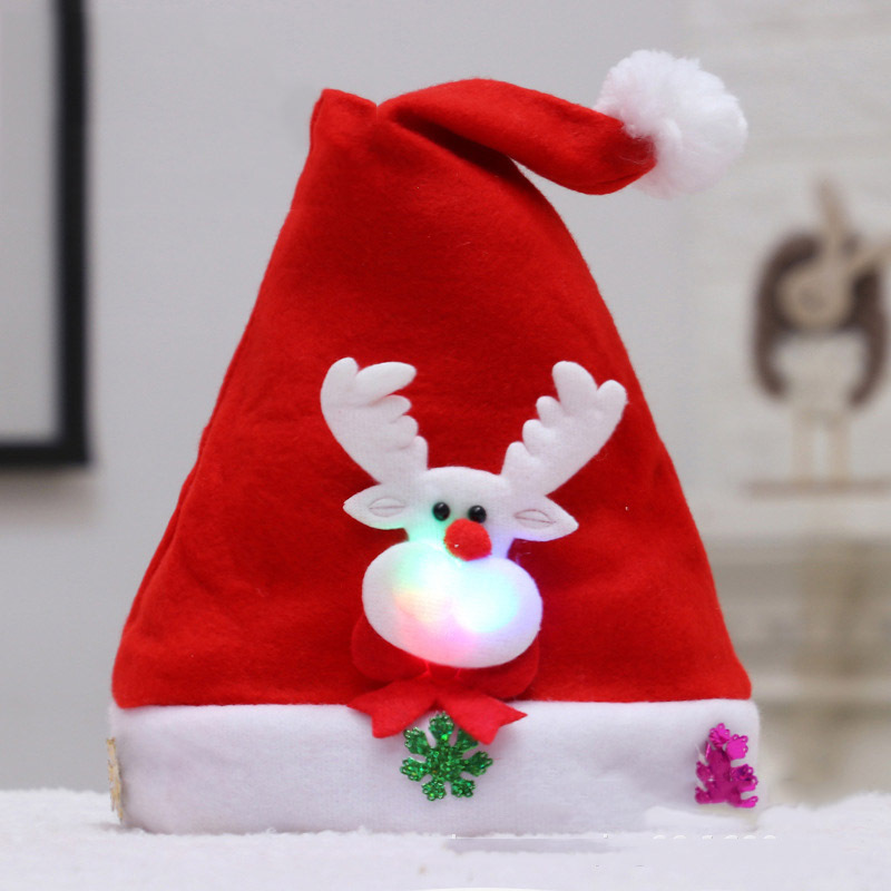 聖誕頭飾(聖誕帽式) 9.發光卡通頭（兒童鹿） (聖誕飾品 聖誕帽 party飾品 聖誕禮物 聖誕眼鏡 裝扮派對)