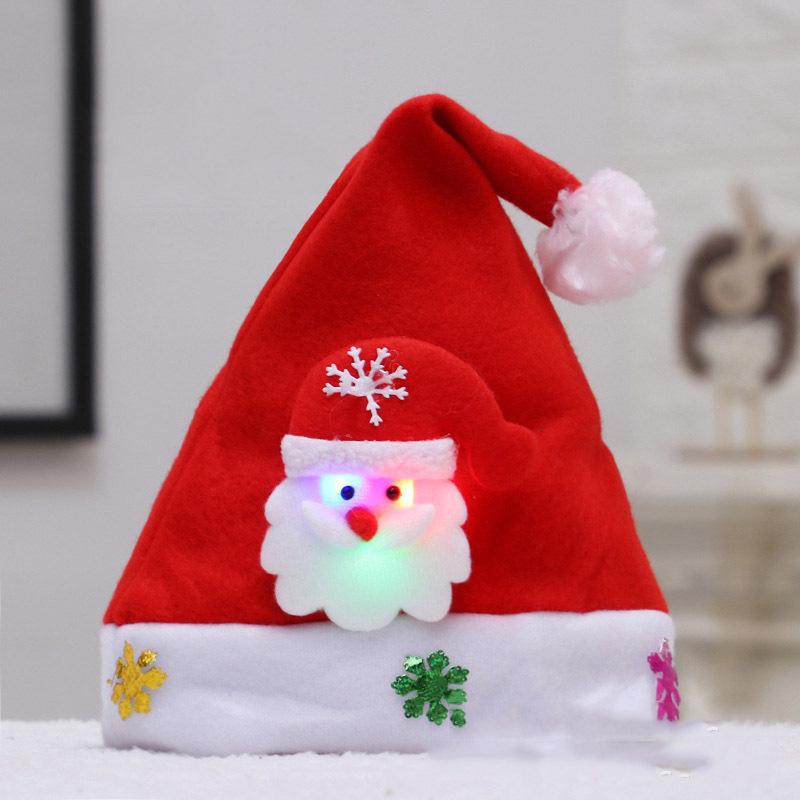 聖誕頭飾(聖誕帽式) 18.發光卡通頭（兒童老人） (聖誕飾品 聖誕帽 party飾品 聖誕禮物 聖誕眼鏡 裝扮派對)