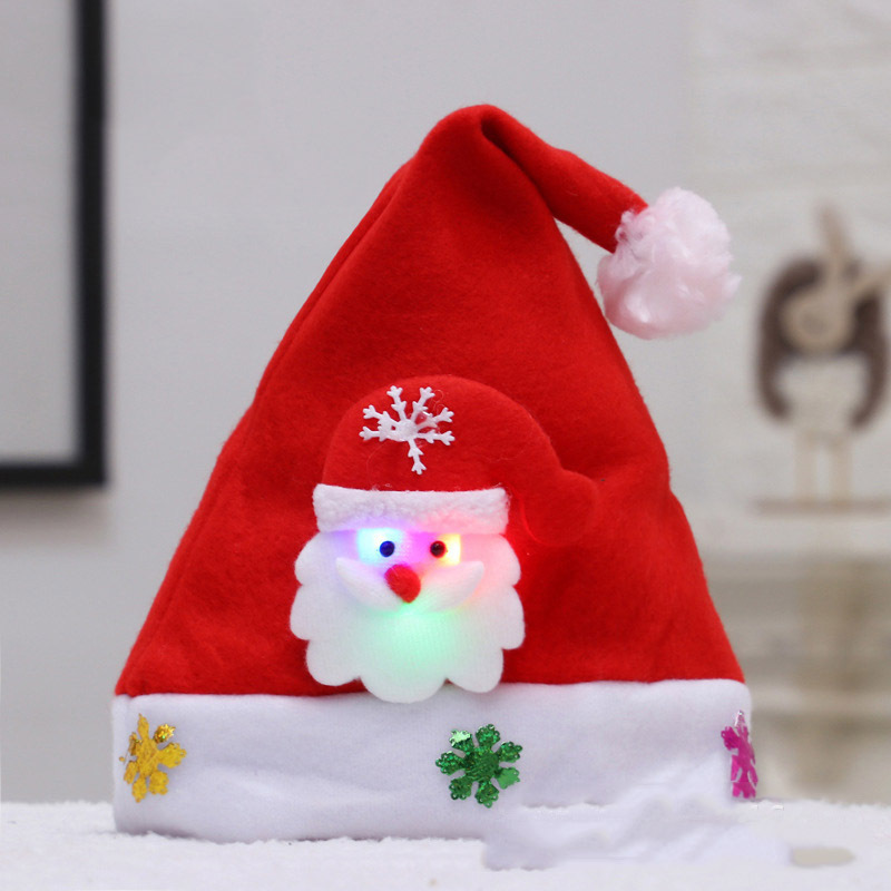 聖誕頭飾(聖誕帽式) 6.發光卡通頭（成人款老人） (聖誕飾品 聖誕帽 party飾品 聖誕禮物 聖誕眼鏡 裝扮派對)