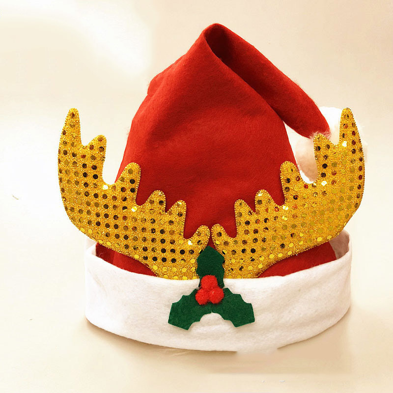 聖誕頭飾(聖誕帽式) 16.無紡布鹿角帽2（兒童） (聖誕飾品 聖誕帽 party飾品 聖誕禮物 聖誕眼鏡 裝扮派對)