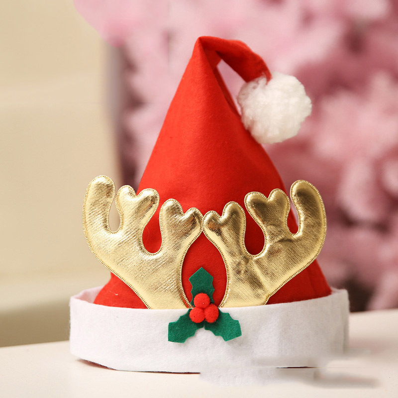 聖誕頭飾(聖誕帽式) 14.圓角鹿角帽（成人） (聖誕飾品 聖誕帽 party飾品 聖誕禮物 聖誕眼鏡 裝扮派對)