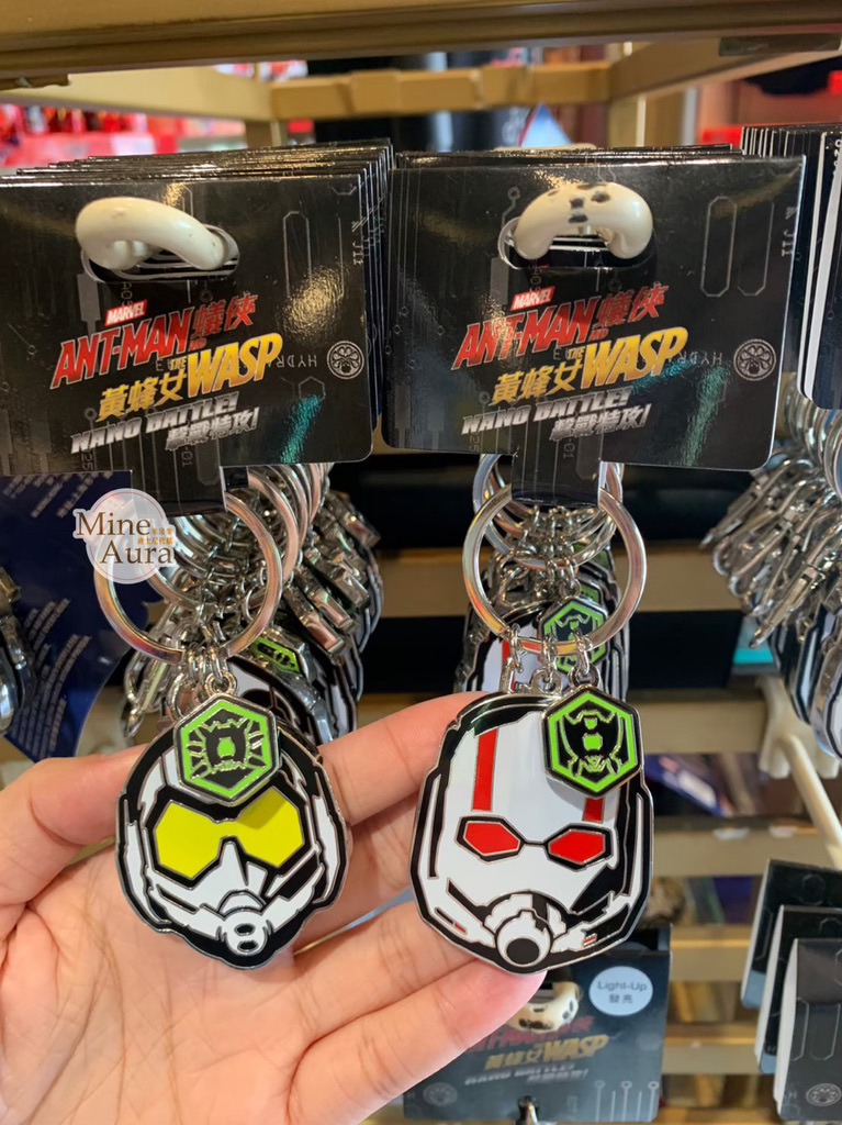 蟻人 Ant-Man 黃蜂女 Wasp 大頭造型 鑰匙圈 吊飾 漫威 Marvel -香港迪士尼樂園