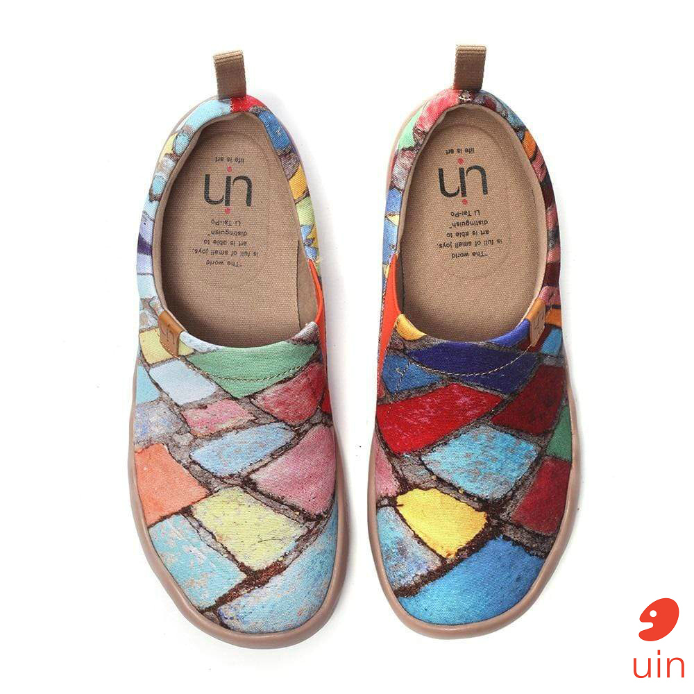 【 Uin 】西班牙原創設計 | 時間遺產 托萊多 女鞋 彩繪鞋 休閒鞋 懶人鞋