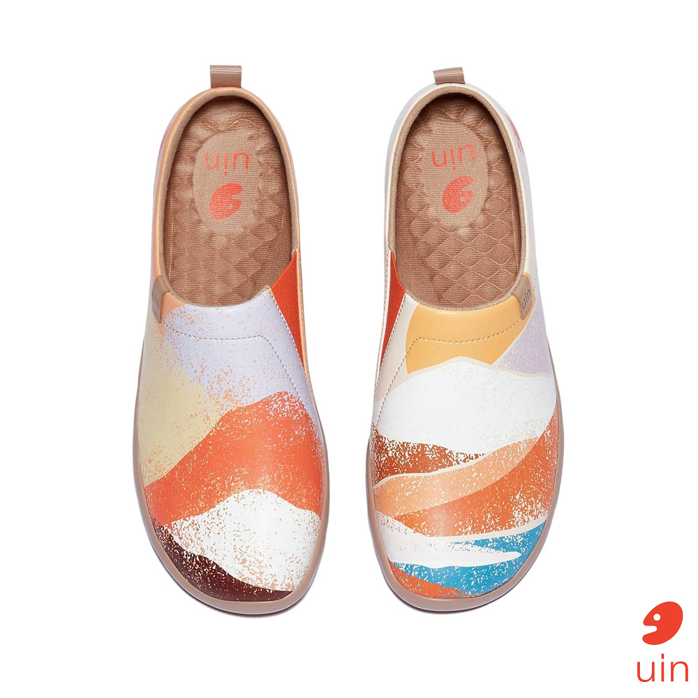 【 Uin 】西班牙原創設計 | 多彩山 托萊多 防潑水 女鞋 彩繪鞋 休閒鞋 懶人鞋