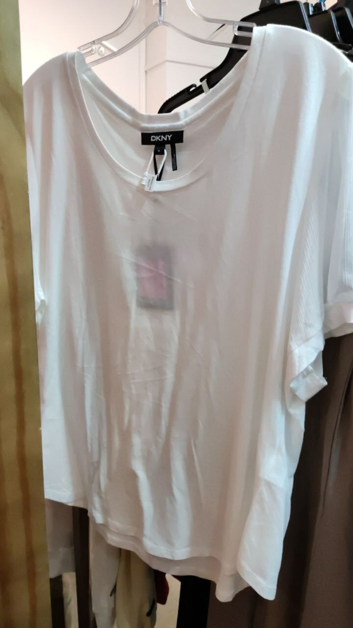 [S] DKNY TEE SHIRT,WHITE, P1JHXGVR-IVORY (SD41)