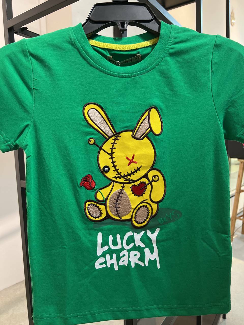 [S] LUCKY CHARM BKYS TSHIRT,K.GREEN, T934B-K.GREEN [FINAL SALE] (SLCM42)