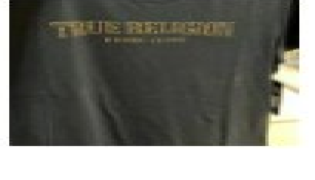 [S] TRUE RELIGION CRYSTAL LOGO SLIM CREW TEE,TRUEBLACK, 204969-TRUEBLACK (STR104)