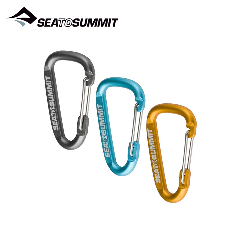 SEATOSUMMIT Carabiner set 鉤環3入 (D型鉤環) 輕量/隨身鑰匙圈 79STSAABINER3