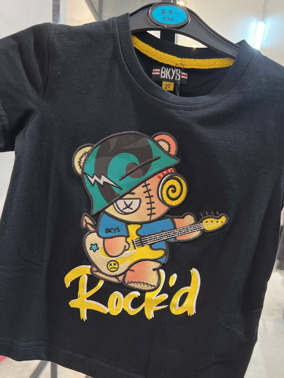 [S] LUCKY CHARM TODDLER ROCK TEE,BLACK, T379T-BLACK [FINAL SALE] (SLCM49)
