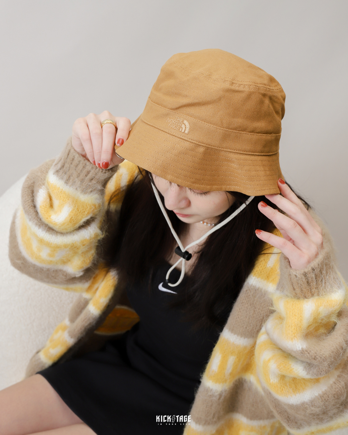 [特價商品無退換] THE NORTH FACE TNF MOUNTAIN BUCKET HAT 深灰黑 焦糖棕 橄欖綠 刺繡 可調節抽繩 短帽簷漁夫帽 登山帽【NF0A3VWX】