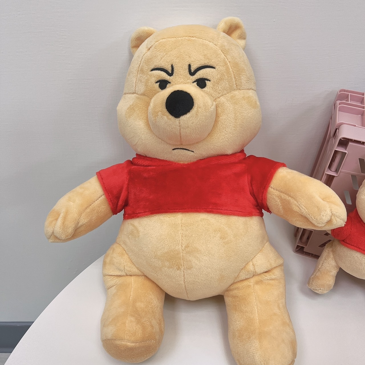 【現貨】日本迪士尼迷因系列生氣維尼可動大娃娃