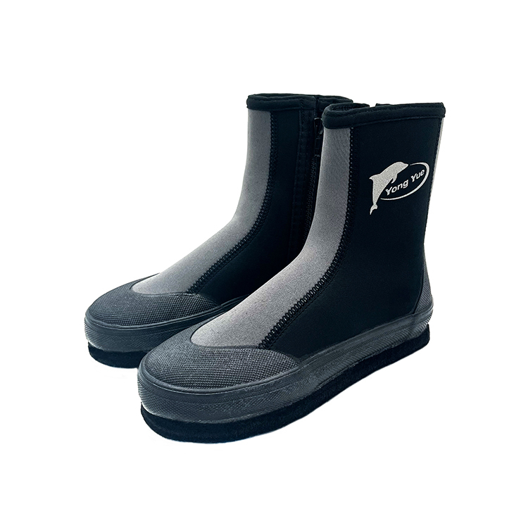 YONGYUE長筒防滑鞋/黑灰色