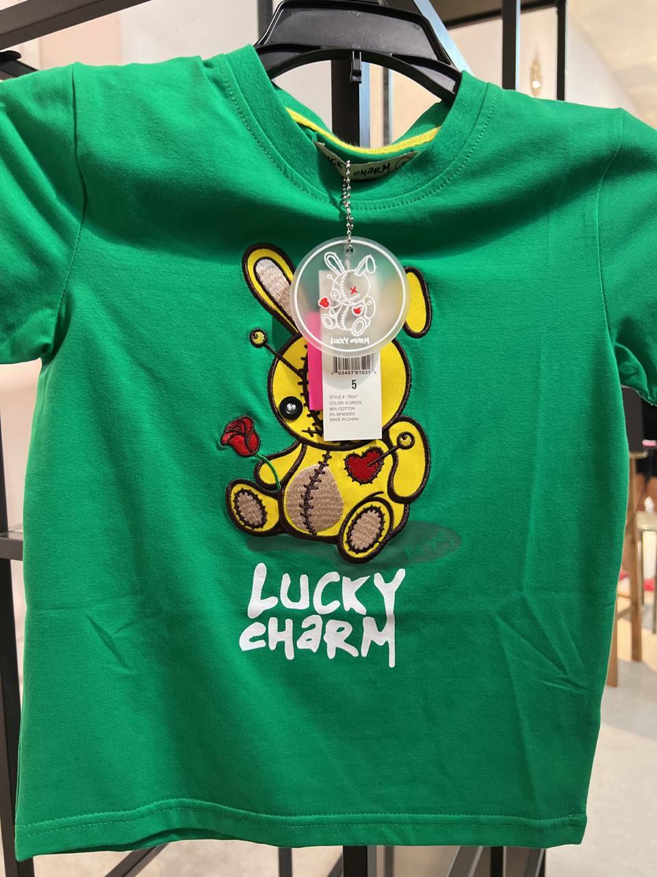 [S] LUCKY CHARM BLACK KEYS BOYS TEE,K.GREEN, T934T-K.GREEN [FINAL SALE] (SLCM54)
