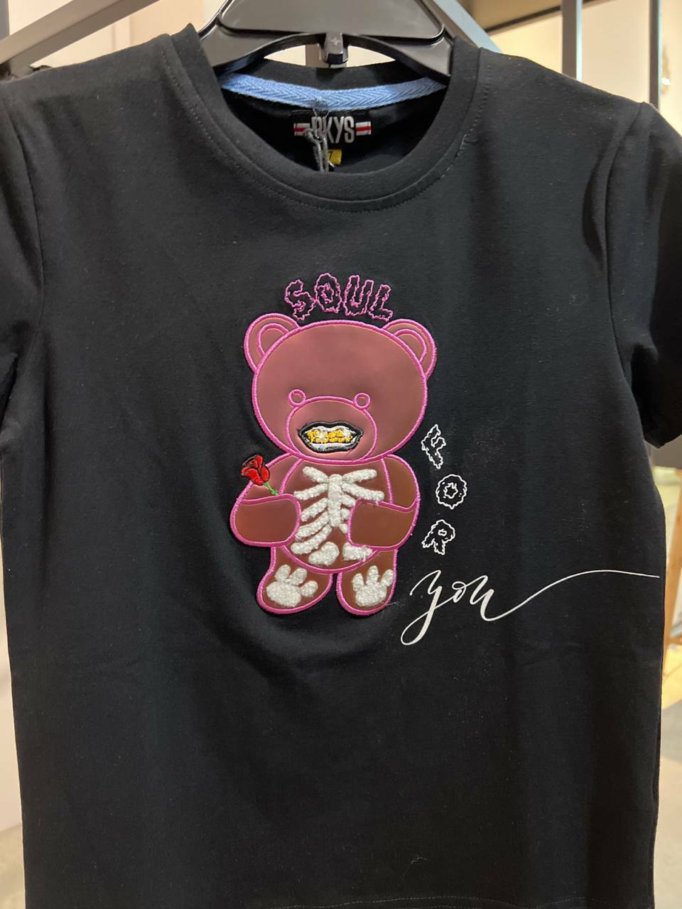 [S] LUCKY CHARM TODDLER SOUL TEE,BLACK, T395T-BLACK [FINAL SALE] (SLCM55)